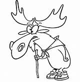 Moose Funny Drawing Cartoon Coloring Getdrawings Drawings Clipartmag Paintingvalley sketch template