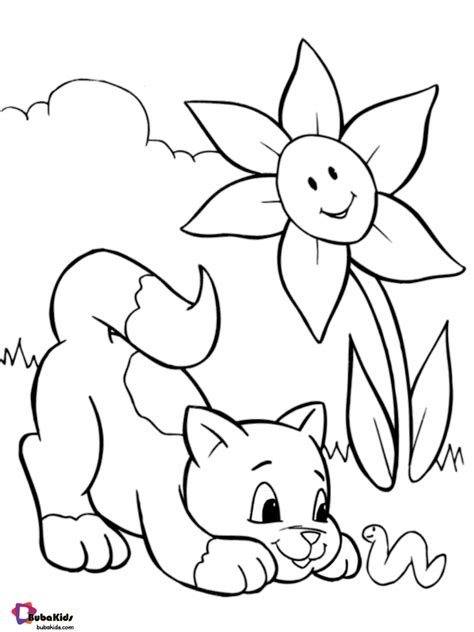 simple  easy coloring page  toddlers bubakidscom