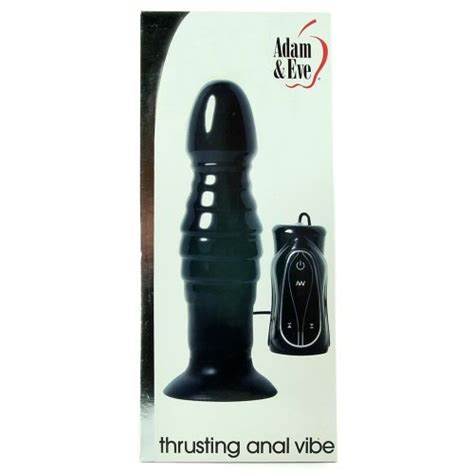 Adam And Eve Thrusting Anal Vibe Black Sex Toys At Adult Empire