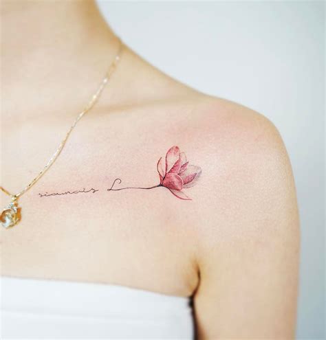 Flower Small Shoulder Tattoos Tattoos Tattoos For Daughters