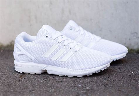 adidas originals zx flux  white sneakernewscom