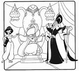 Aladino Aladdin Disegni Colorare Jafar Aladin Dibujar Cibercuentos Lampara Maravillosa Sultano Agrabah Seis Aladim Sultan Bambini Yasmine Princesas Library Clipart sketch template