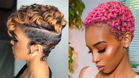 Slayed Big Chop Hairstyles For Short Natural Hair Youtube