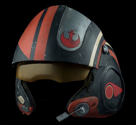 star wars the force awakens poe dameron x wing helmet geekalerts