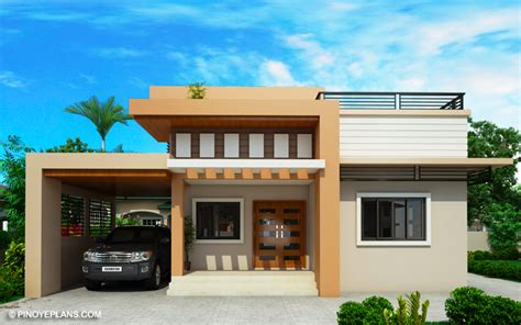 myhouseplanshop double story roof deck house plan designed   build   square meters