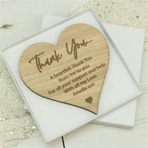 personalised oak heart boxed   note  dreams  reality design