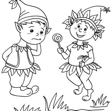 elves coloring pages  fantasy world coloring sheets  kids
