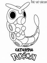 Caterpie sketch template