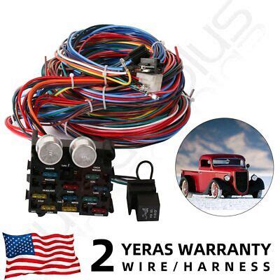 circuit wiring harness wire kit street rod hot rod chevy ford universal ebay