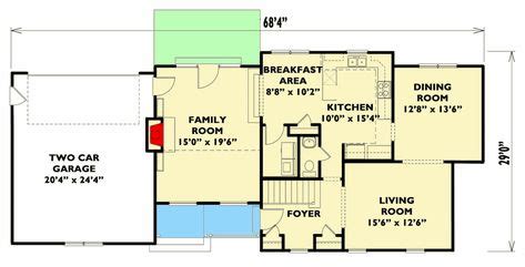 plan gf  bed house plan   shallow lot  images house plans bedroom house
