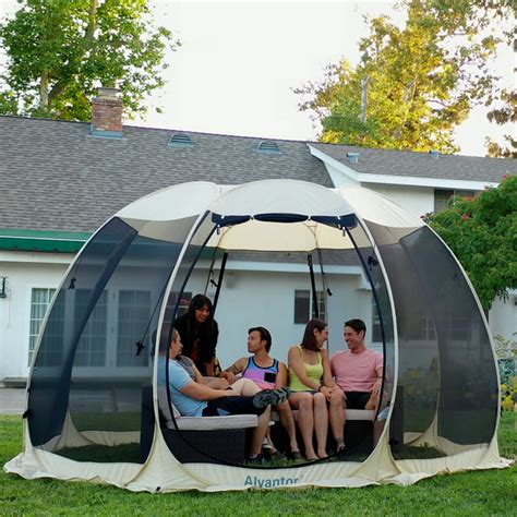 screen house camping instant  canopy beige walmartcom walmartcom