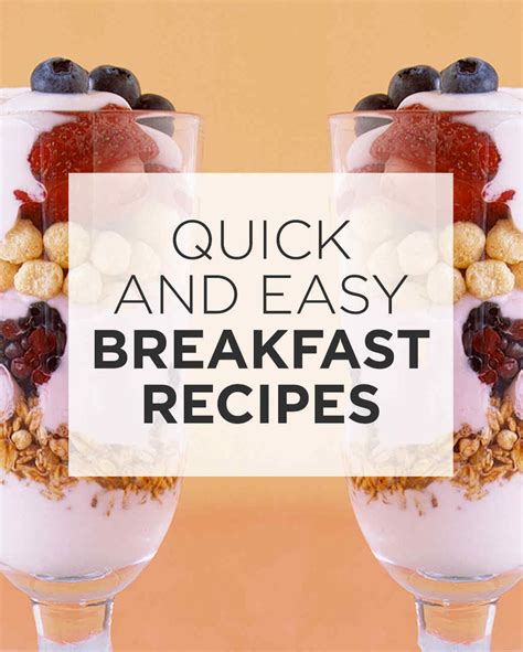 quick  easy breakfast  recipes ideas  collections