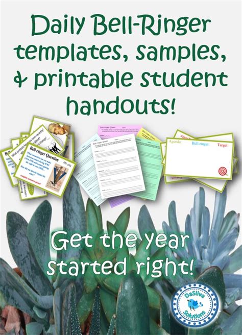 daily bell ringers printables samples   amped  learning