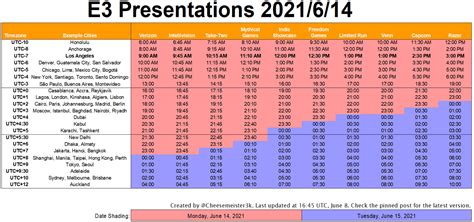 e3 2021 schedule dates times and lineup shacknews