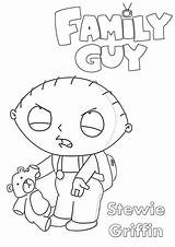 Coloring Stewie Guy Pages Family Griffin Printable Print Book sketch template
