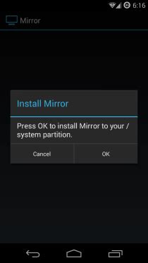 koushs mirror android  airplay mirroring screen recording