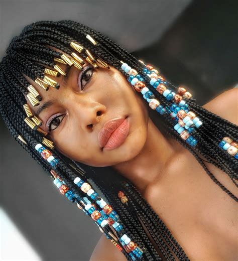 cleopatra braids cornrows with beads braided hairstyles for black