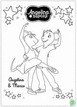 Coloring Angelina Ballerina Dinokids Pages Close Print sketch template