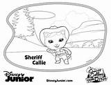 Sheriff Callie sketch template