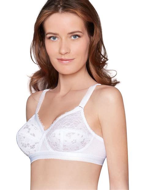 playtex cross your heart classic lace soft cup bra p001z white