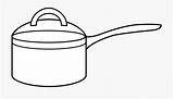 Coloring Boiling Saucepan sketch template