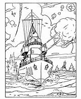 Coloring Pages Army Navy Battleship Printable Drawing Forces Anchor Adult Coloring4free Armed Colouring Kids Online Sheets Military Color Drawings Sheet sketch template