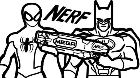 pin  nerf coloring pages
