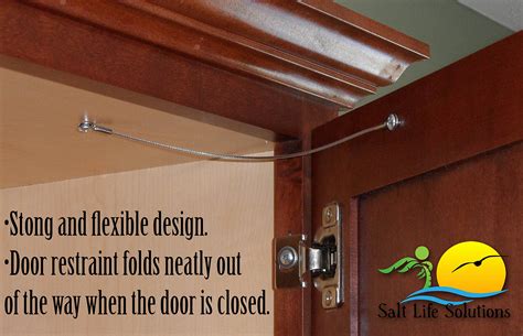 cabinet door restraint  pack   stainless steel cupboard hinge limiter  ebay