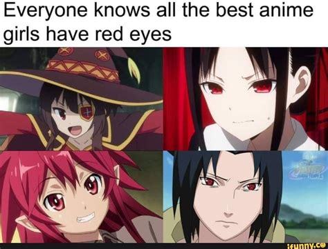 red eyes meme anime