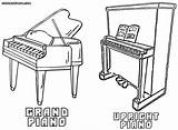 Piano Keyboard Electric Coloring Pages Template sketch template