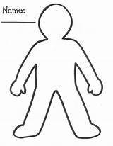 Outline Body Printable Human Template Person Clipart Clip sketch template