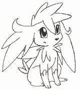 Coloring Pages Pokemon Shaymin Kids Horse Cute Pokémon sketch template