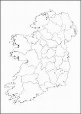 Ireland Counties sketch template
