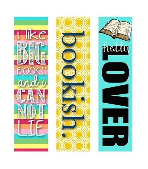printable bookmark templates  template downloads