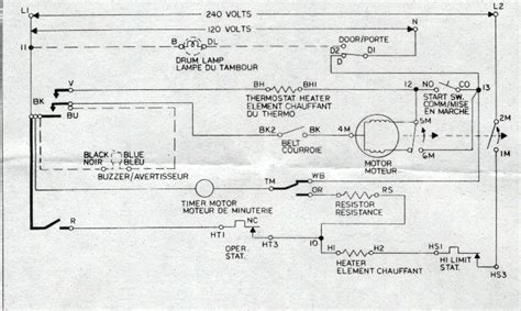 electrical diagram  whirlpool dryer circuit diagrams
