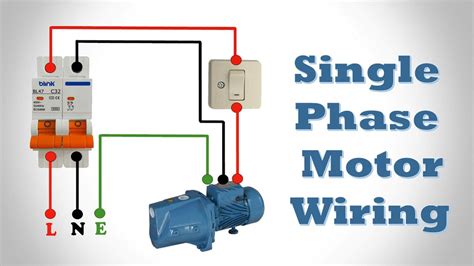 video single phase motor wiring single phase motor connection  switch house wiring