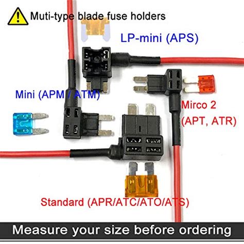 muhize mini fuse tap  profile fuse tap  car add  circuit fuse adapter  tap