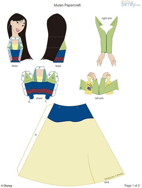 Figuras De Princesas Disney Para Imprimir Y Armar Todo Peques