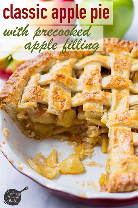Classic Apple Pie With Precooked Apple Filling Cooking For My Soul