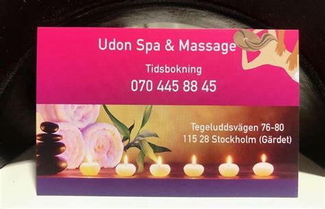 udon spa and massage thaimassage gruppen