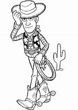 Woody Sherif Coloringtop Toystory sketch template