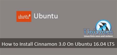 install cinnamon   ubuntu  lts unixmen