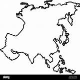 Continente Continent Asie Illustrazione Icona Icône sketch template