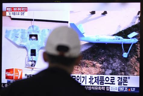 south korea fires warning shots  north  drone peeps  border