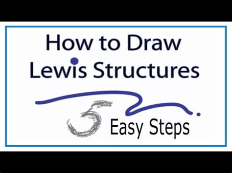 draw lewis structures  easy steps youtube