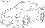 Porsche Coloring Car Kids Super Pages Cars Print sketch template