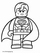 Lego Coloring Movie Superman Colouring Pages sketch template