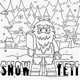 Lego Coloring Pages Yeti Christmas Printable Color Minifigures Winter Series Cartoon Kids York Snow Drawing Forest Getcolorings Print Iceland Character sketch template