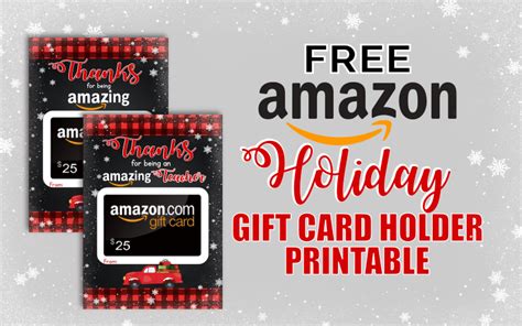 printable holiday gift card holder  amazon