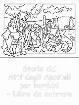 Apostoli Chiamata Storie Atti sketch template